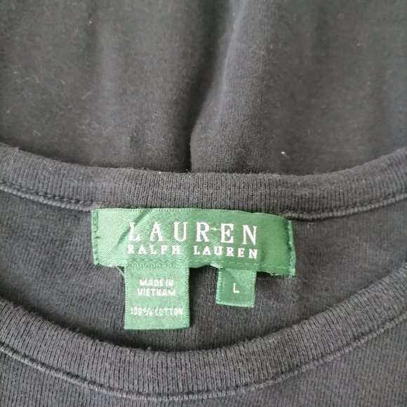 Lauren Ralph Lauren Women's Black Blouse Size L - Picture 5 of 5